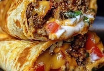 Nacho Cheese Beef Wrap