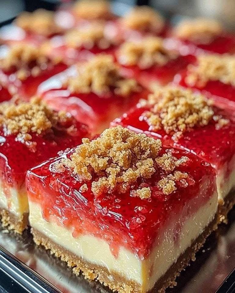 Strawberry cheesecake bars