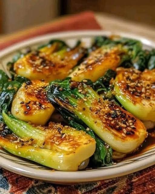Bok Choy with Ginger Chili Sauce