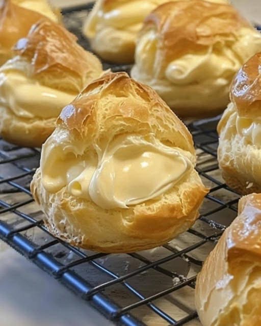 Cream Puffs with Custard Filling