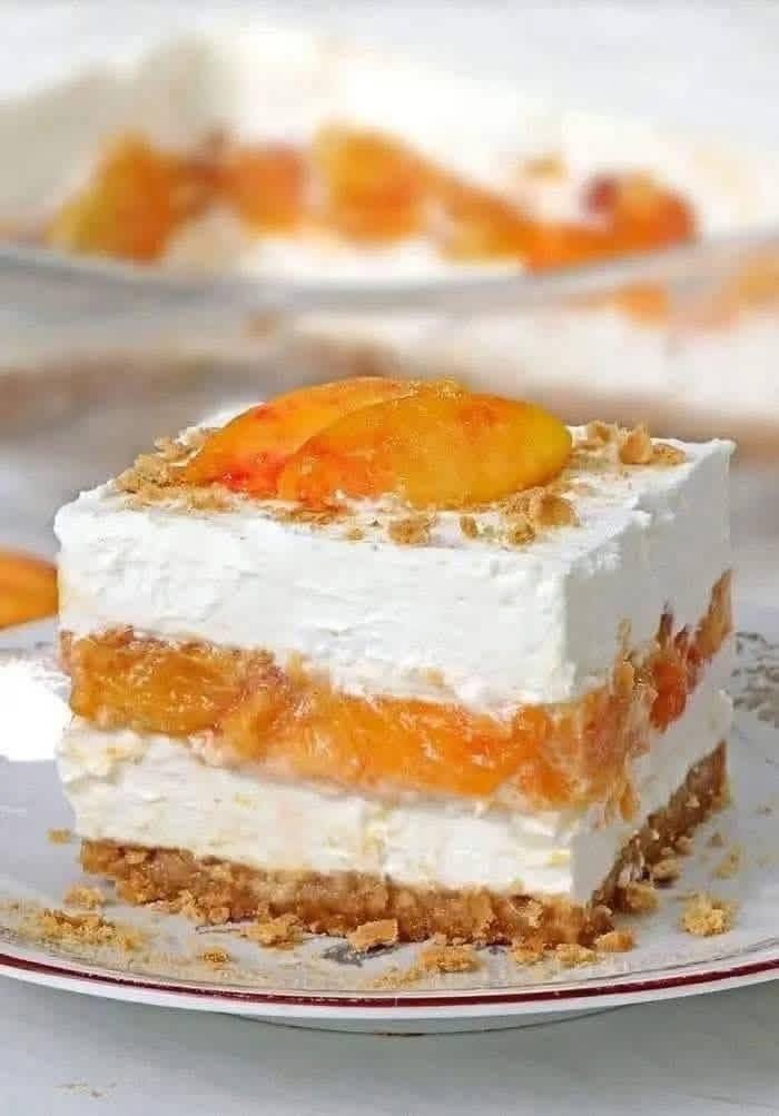 Peach Ice Cream Dessert Recipe