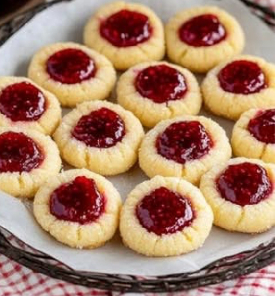 Old-Fashioned Raspberry Thumbprint Cookies