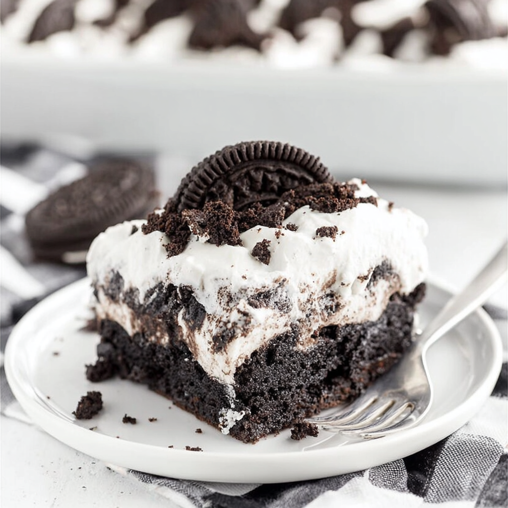 Oreo Poke Cake