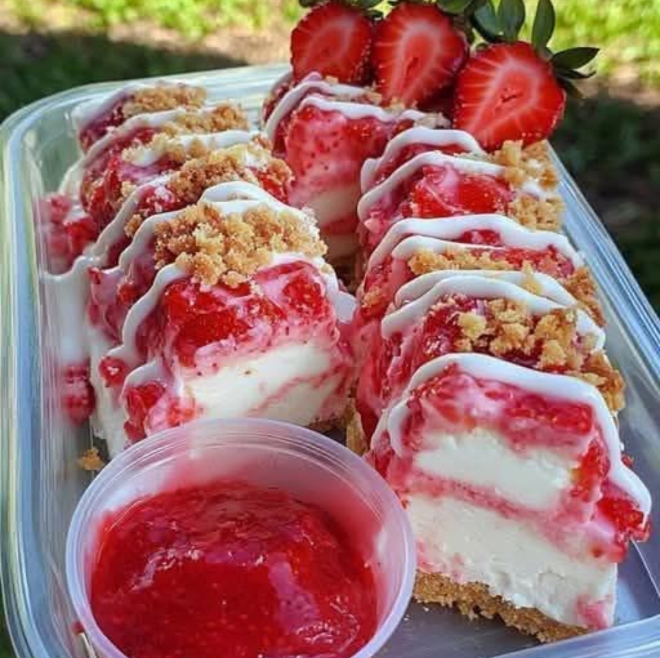 Strawberry Crunch Cheesecake Chunks