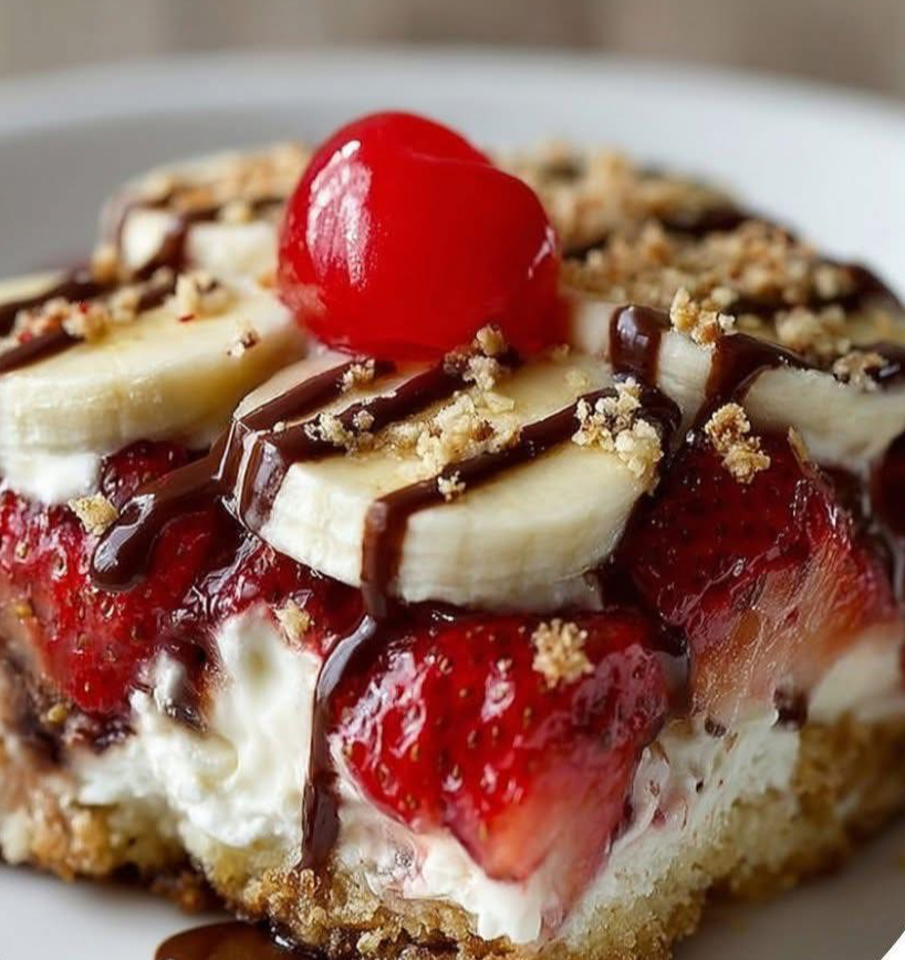 Banana Split Dump Cake