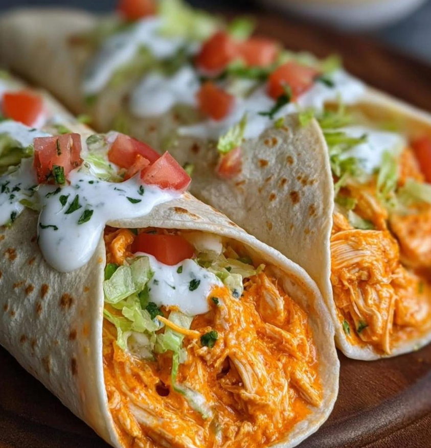 High Protein Cheesy Buffalo Chicken